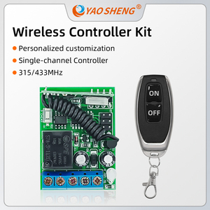 2-Tasten-Festcode Wireless 433 MHz Universal-Fernbedienung skit mit Empfänger