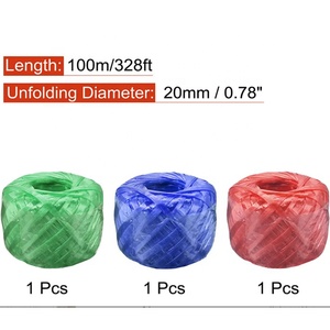 Cuerda de plástico de nailon y poliéster para embalaje doméstico, paquete para artesanías de jardinería, hilo de embalaje PP reciclado - Product Image 5