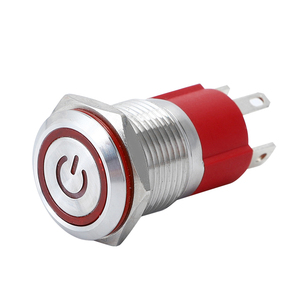 Interruttore On-Off a pulsante momentaneo impermeabile elettrico illuminato Dpdt 19mm 22mm 110 Volt Ip65 - Product Image 3