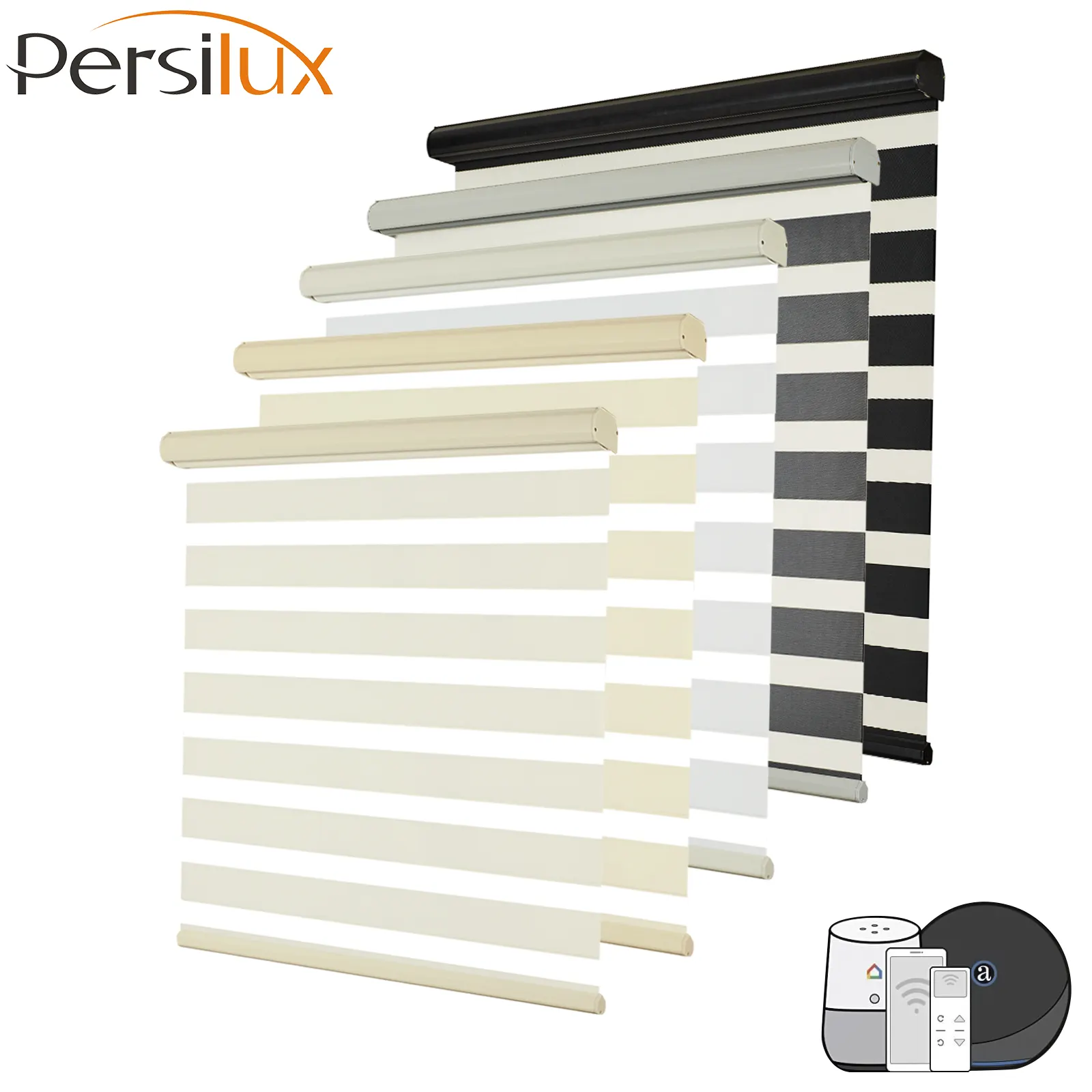 Factory Custom Made Indoor Window Easy Fit Electric Remote Control Zebra Roller Shades Automatic Zebra Blinds