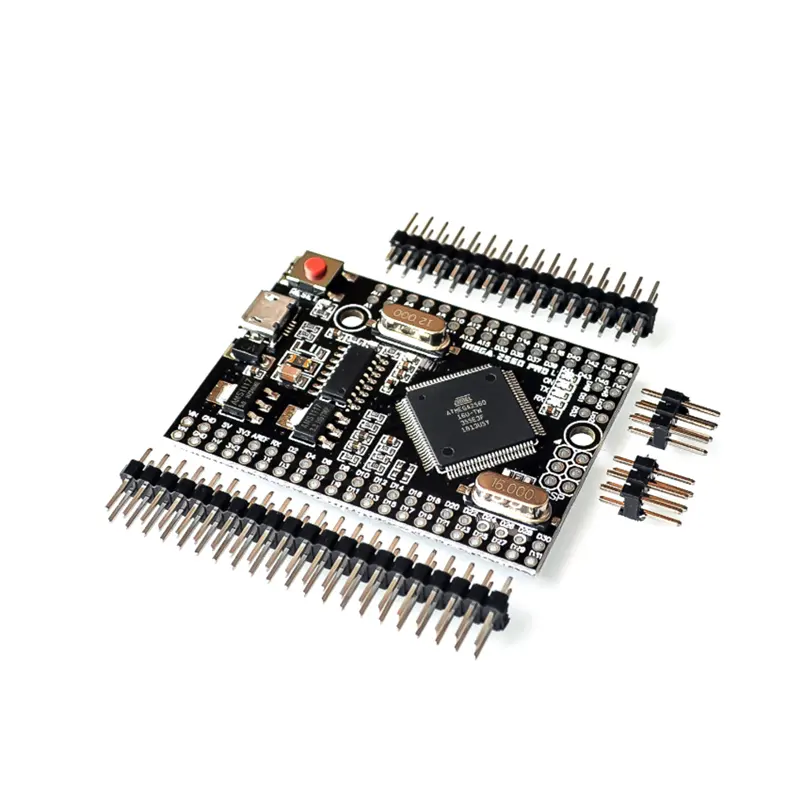 หุ้น MEGA2560 PRO ฝัง CH340G/ATMEGA2560-16AU สำหรับ Arduino ที่มีส่วนหัว Pin MEGA 2560 PRO