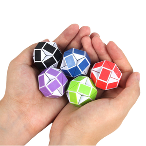 Mini 24 blok Fidget yılan küp plastik sihirli hız bulmaca kutusu oyuncak 14 yıldır Unisex parti çanta dolgu ve malzemeleri - Product Image 4