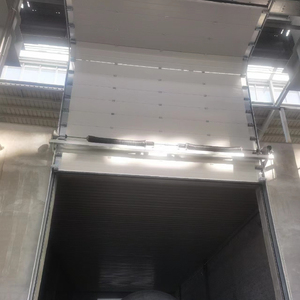 防风透明电动提升门清洗车间提升门超市立式工业提升门
