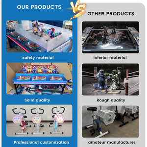 Yeni varış rekabetçi oyunlar mini Robot mücadele makinesi iki çocuk Arcade ürünleri sikke işletilen - Product Image 3