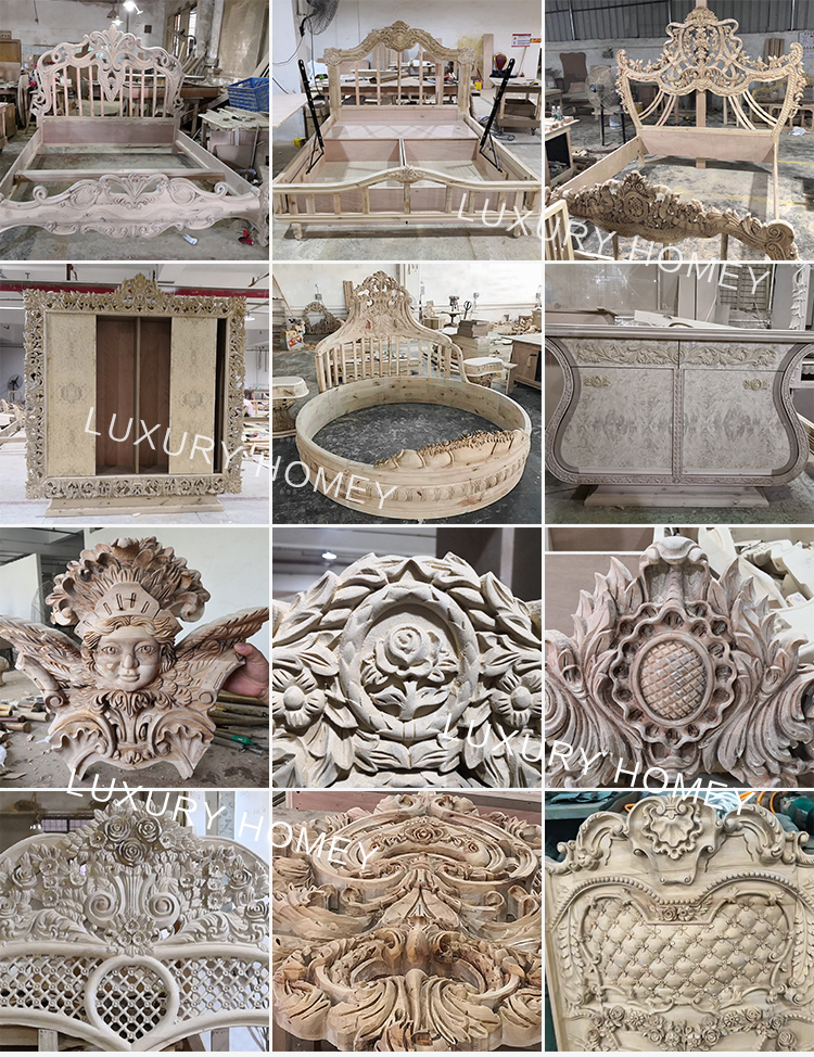 luxury dubai bedroom furniture set for sale from foshan