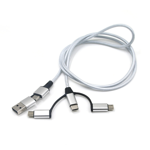 Promotional Business Gifts Multi 5 in 1 Usb c Phone Charger Cable with Usb &amp; Usb c Dual <strong>Input</strong> for All Mobile <strong>Devices</strong> - Product Image 5