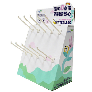 Caja de cartón para mostrador pos, con ganchos y estantes DB-18 - Product Image 1