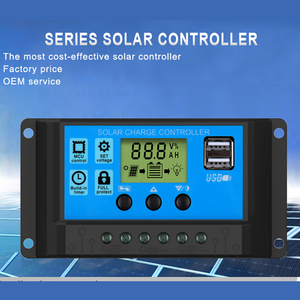 Controlador de carga solar Fangpusun 10A 15A 20A 30A Pwm para sistema de Banco de batería solar 12V 24V - Product Image 3