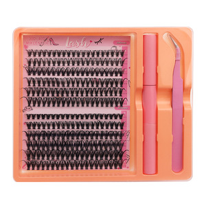 ขายส่งที่กําหนดเองSelfใช้DIY Lash Kit 20D 30D 40Dกลุ่มบุคคลชุดคลัสเตอร์ริบบิ้นขนตาแบ่งขนตา