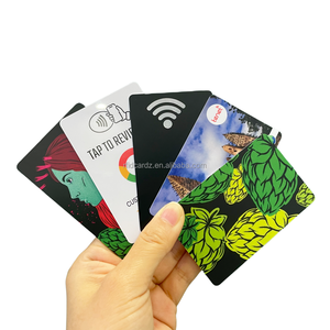 Impresión personalizada Código QR digital Tarjeta de comentarios de Google Tarjeta de regalo PVC Smart NFC Google Play - Product Image 1