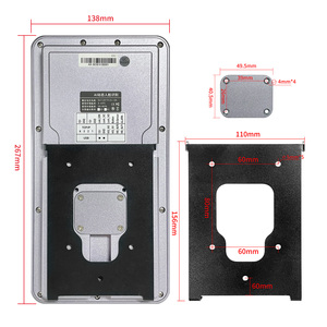 Controllo accessi di sicurezza lettore di schede biometrico con grande capacità e 200W Dual Camera macchina di controllo di accesso telecamera dal vivo - Product Image 2