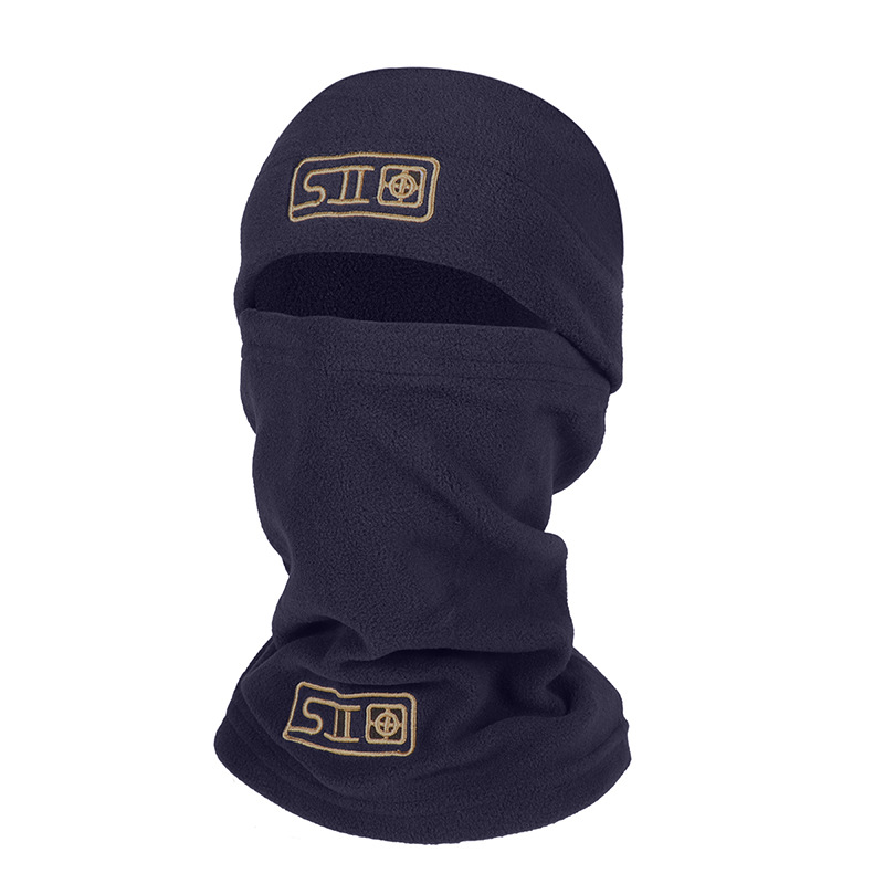 Navy blue (two-piece set - hat and scarf)