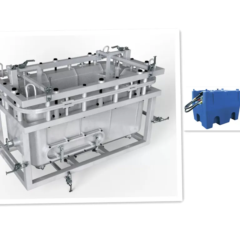 Tanque portátil diésel de moldeo rotatorio para camión, molde de tanque de combustible diésel de plástico
