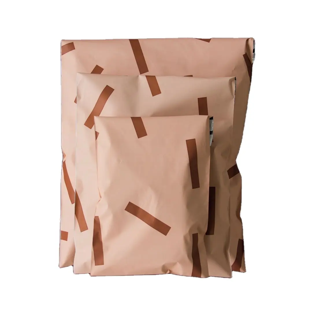 Venta al por mayor de envases de plástico opaco de HDPE/LDPE/Co-extrusión Material virgen de propio logotipo impreso bolsas de polietileno para prendas de Vestir