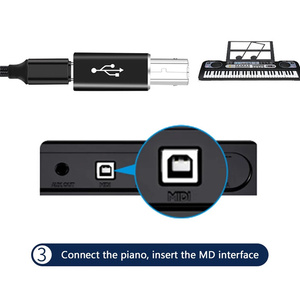 Adattatore Usb tipo C femmina a Usb B maschio per convertitore stampante Scanner adattatore per trasferimento dati Usb C per tastiera Controller Midi/ - Product Image 4