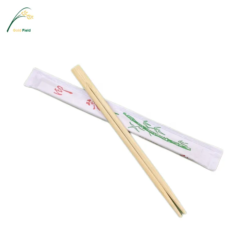 Bamboo Twin Sushi bacchette usa e getta cina con carta piena avvolta per tutte le stagioni minimalista non supportato