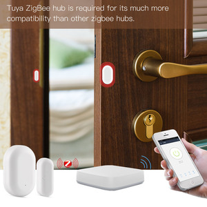 SLS Zigbee magnetico porta finestra sensore Tuya Smart Home sistema di allarme di sicurezza Alexa telecomando Android a batteria - Product Image 4