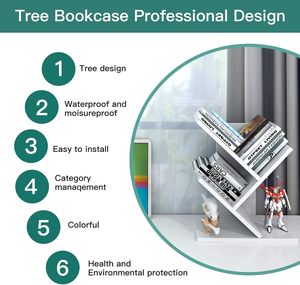 3-Tier Acrylic cây kệ sách lưu trữ cuốn sách tổ chức Kệ tầng thường vụ kệ sách lưu trữ giá kệ hiển thị cho CD/Tạp Chí - Product Image 6