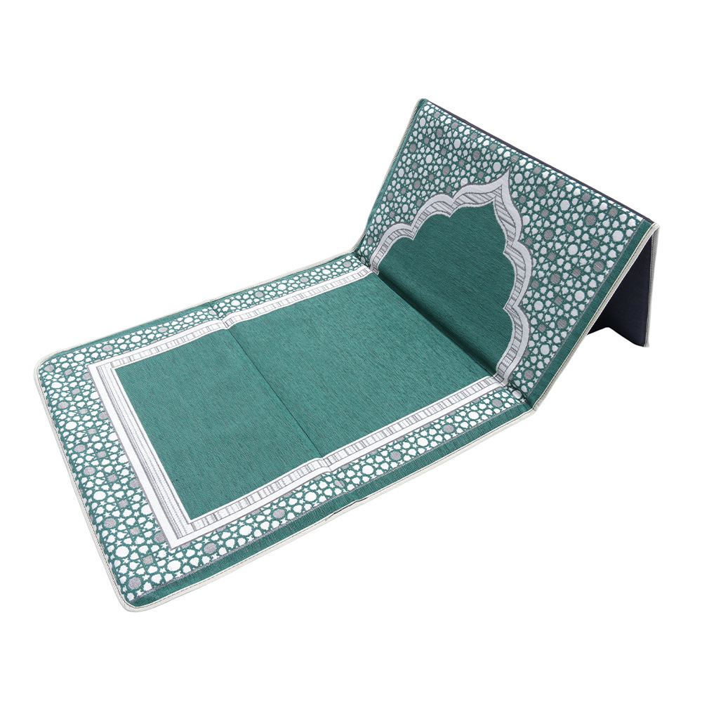 Cuscino per sedia in ciniglia verde-60x110 cm