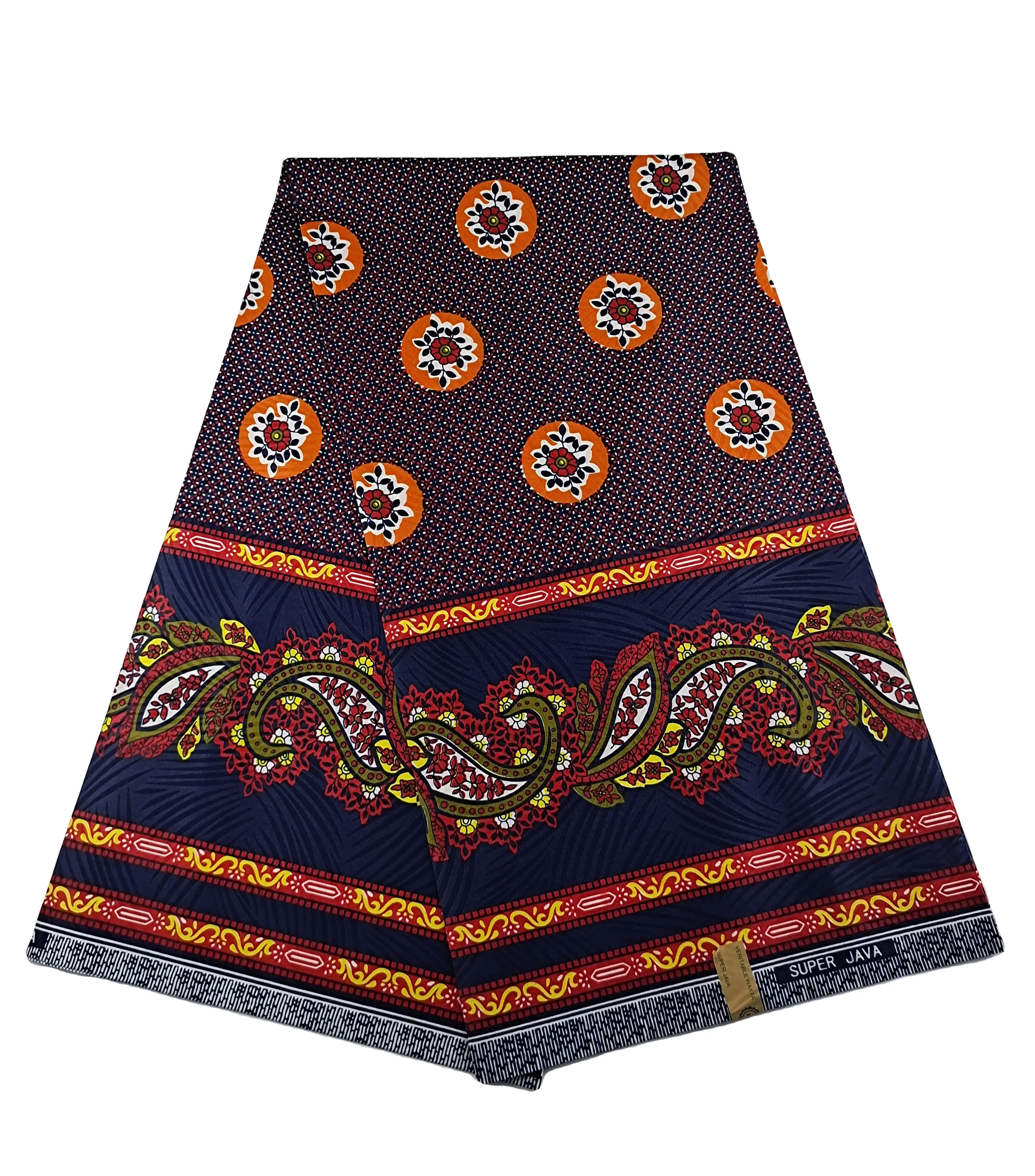 Tissu de vêtement traditionnel en polyester de style sarong africain en microfibre indonésie batik