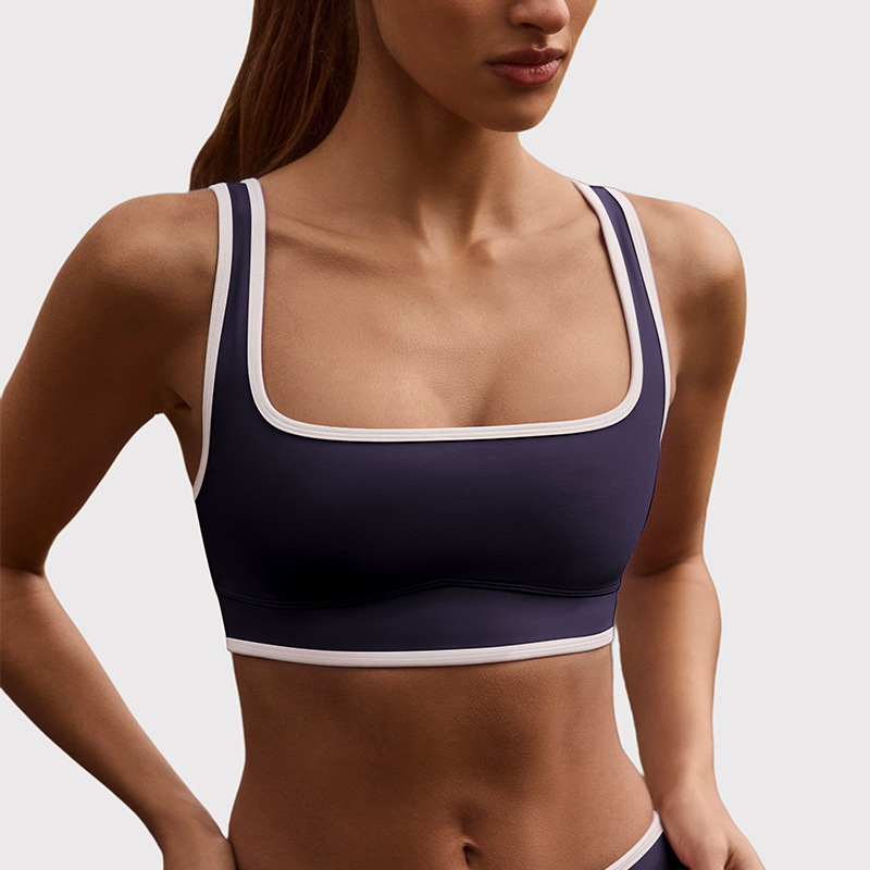 Soutien-gorge de sport bleu marine