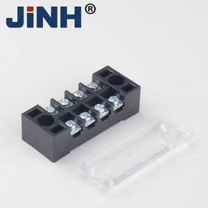 15A 4P 600V קבוע סוג כפול שורה בורג פליז מנצח מסוף בלוק TB1504 חוט מחבר מחסום מסוף בלוקים