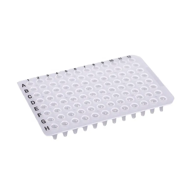 0.1Ml 0.2Ml 96 Putten Pcr Platen Steriele Transparante Polypropyleen Pcr Platen