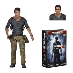 NECA未知のPVCアクションフィギュアNathan Drakeキャラクター玩具ブリスター/ボックス包装の収集と装飾 - Product Image 1