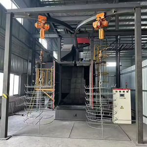 Fabrika-kullanılan tek/çift kanca atış püskürtmeli temizleme makinesi yeni durum PLC Motor şanzıman-yüzey parlatma için çekirdek bileşenleri - Product Image 5