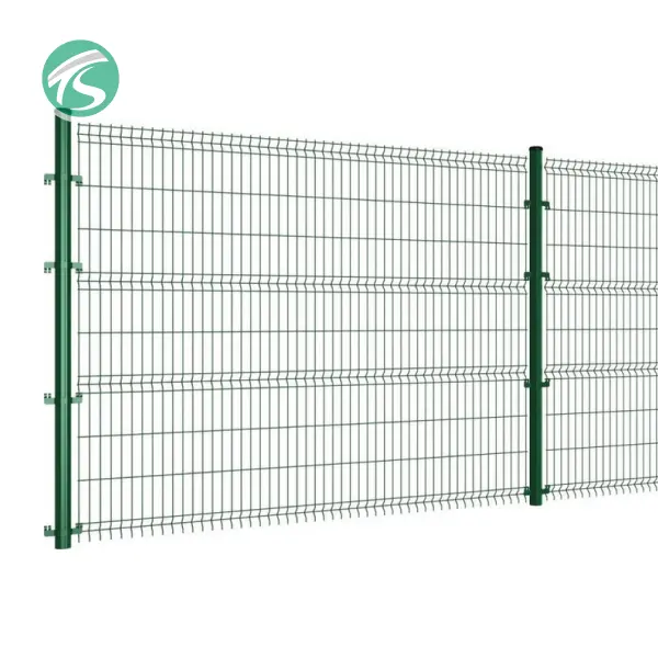 Heavy duty 3d pvc coated curved wire mesh Anti-rust welded security fence 3d fence panel