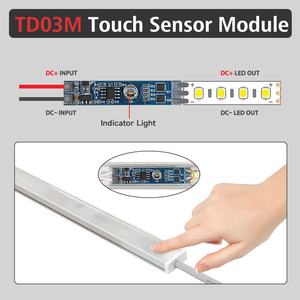 DC12V/24Vスマート埋め込みLED調光器8A 96W 192W明るさメモリ & パワーオフメモリタッチセンサースイッチLEDライト用 - Product Image 4
