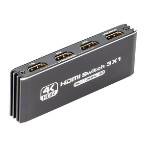 2024 New for H DMI 2.0 3X1 Switcher Plug and Play 4K 60Hz Resolution HDCP2.2 Compatible Without Power Supply - Product Image 4
