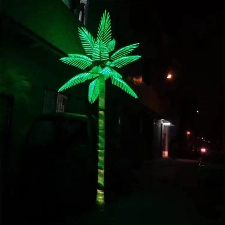 Le luci all'ingrosso del partito delle filippine cringle hanno illuminato la palma leggera della corda principale albero della luce di fata principale illuminato espresso