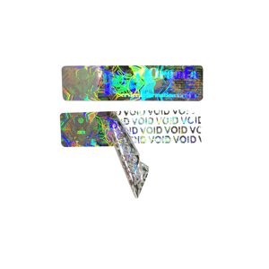 Etiqueta de holograma de código de seguridad, impresión con capa rasgada - Product Image 6