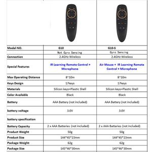 G10 G10S Pro Sprach fernbedienung 2.4G Wireless Air Mouse Gyro Sensing Game IR-Lernen für Android TV BOX Mit USB-Empfänger