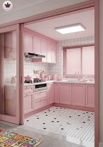 Toàn Bộ nhà tùy chỉnh phong cách Bắc Âu IKEA tủ không gian thương mại nhỏ tích hợp Nồi chiên không khí đăng nhập Đảo Lưu trữ đầy đủ - Product Image 2