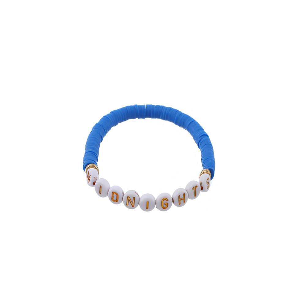 White Letter bracelet#7