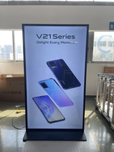70 75 85 дюймов ЖК-экран рекламы полный экран 4k интерактивный киоск Тотем цифровые вывески и дисплеи - Product Image 5