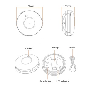Smart Home Flood Overflow Alarm <strong>System</strong> IP55 Tuya APP Zigbee Water <strong>Sensor</strong> <strong>Detection</strong> WiFi Water Leak Detector Water Leakage <strong>Sensor</strong>