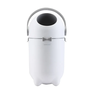 2024 New Creative Custom Plastic Toilet Bathroom Baby Kids <strong>Garbage</strong> Diaper Trash Can <strong>Bin</strong> <strong>With</strong> Lid <strong>Handle</strong> for Baby Diapers