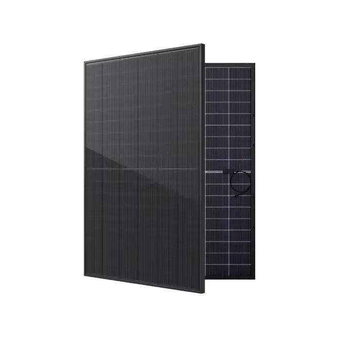 Eu Magazijn Panneau Solaire 410W 420W 430W Zwart Zonne-Energie Pv Modules Bifaciale Zonnepanelen Zonnepanelen Fabrikant