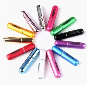 زجاجة عطر ملونة عالية الجودة مملوءة من الأسفل برأس دائري من أكسيد الألومنيوم زجاجة عطر صغيرة محمولة بخاخ موزع عطر - Product Image 1