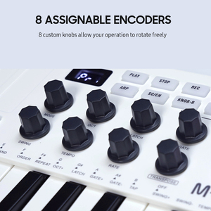 Teclado de control MIDI de 25 teclas, Mini teclado USB portátil, controlador MIDI, 2 teclas, 2 teclas - Product Image 4