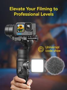 Gimbal For Go P360 ° 回転ハンドヘルドジンバル (ビデオ録画用) Gop Osmo Insta360Sonyと互換性のある3軸スタビライザー - Product Image 2