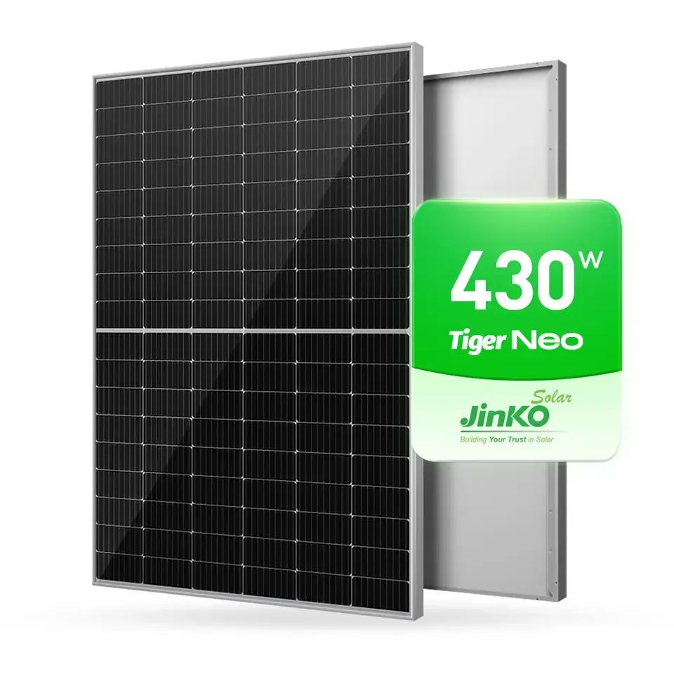 EU Stock Jinko Topcon modulo Pv pannello solare pannelli solari fotovoltaici 430w 440w 450w 550w Mono bifacciale tutti pannelli solari neri