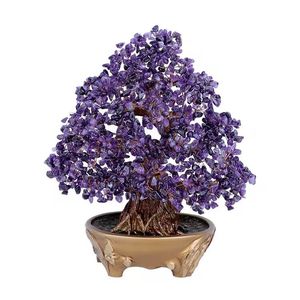 天然チャクラクリスタルツリー、盆栽風水マネーツリー - Product Image 1