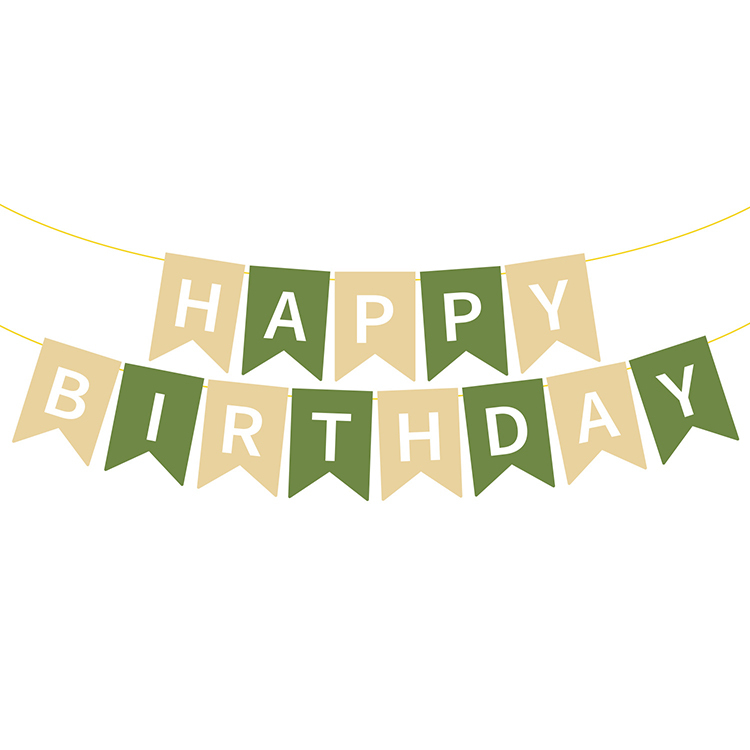 Style 3 marron vert avec lettre blanche