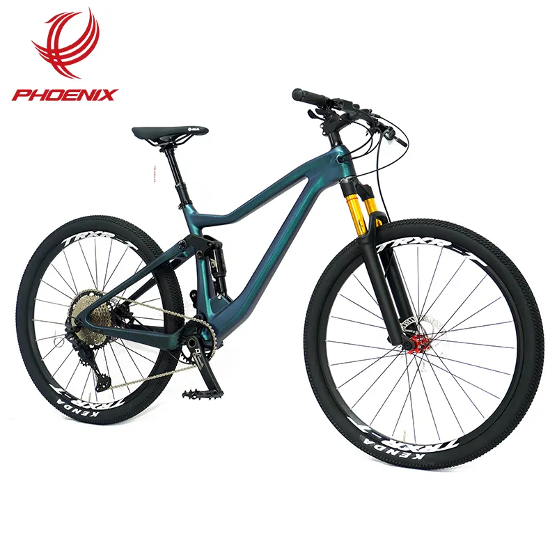 Phoenix üretici özelleştirilmiş 27 5 karbon çerçeve bisiklet hafif 12 hız dağ bisikleti üst kapalı yol bisikleti
