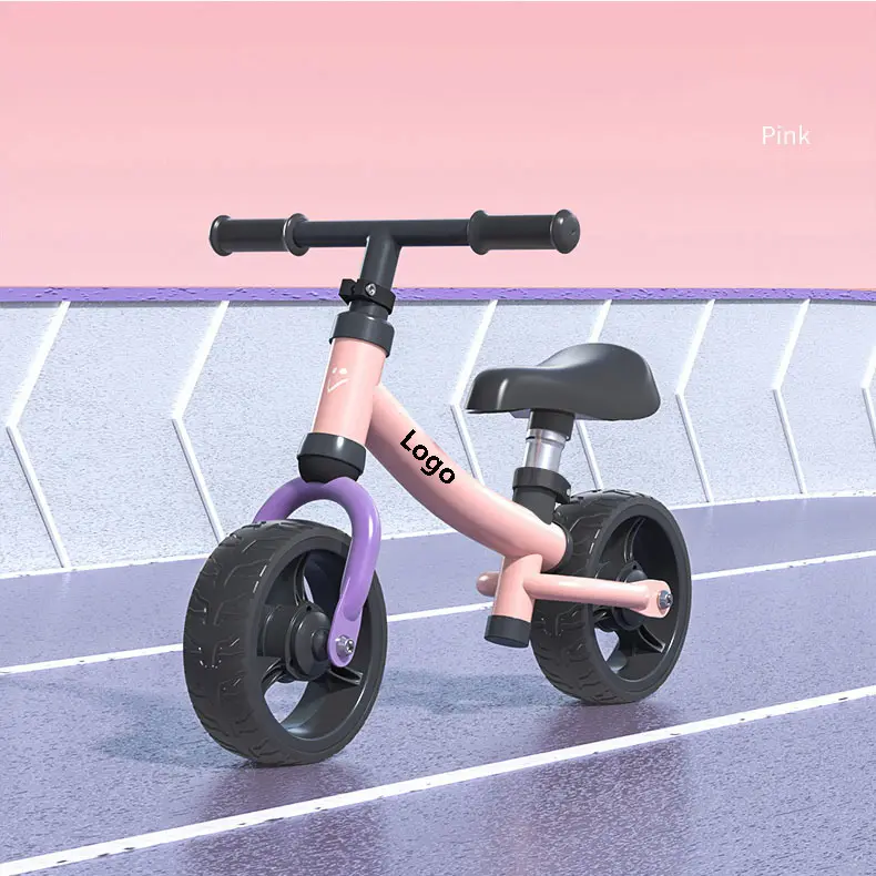 새로운 스타일 높은 탄소 강철 2 1 금속 아기 균형 자전거 아이 푸시 자전거 유아 균형 자전거 아이