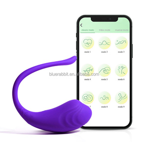 BlueRabbitアプリ制御バイブレーター卸売リモートコントロールGスポット長距離振動ウェアラブルエッグバイブレーター女性用 - Product Image 1